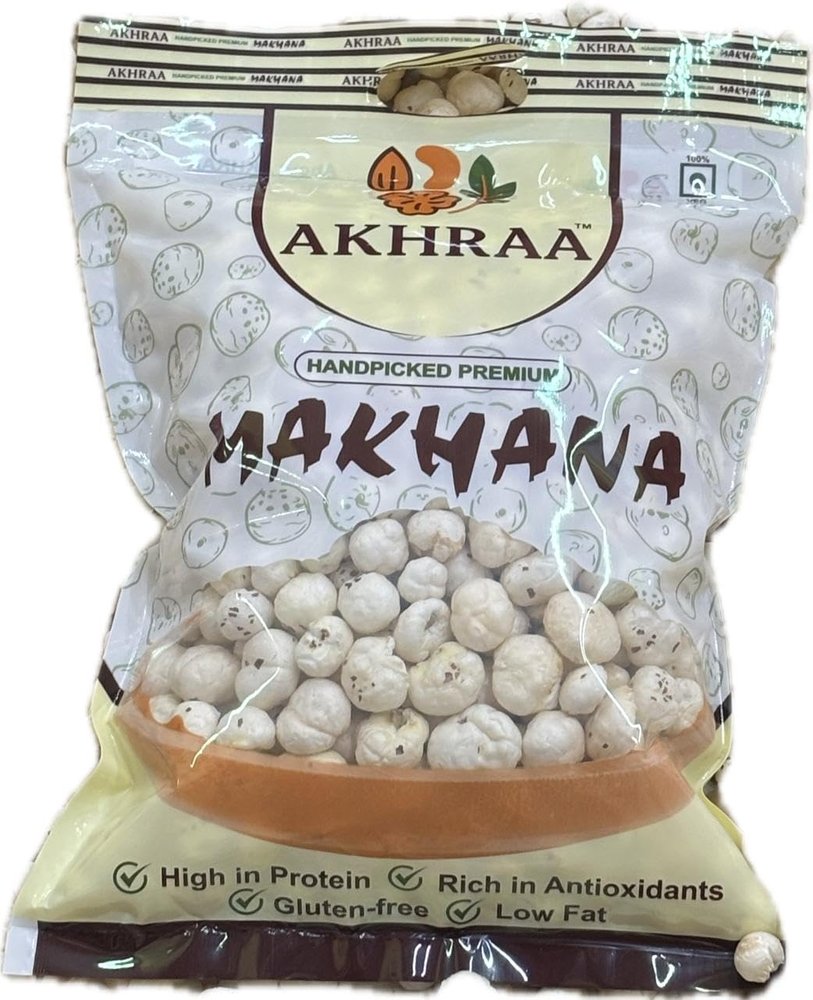 AKHRAA HANDPICKED PREMIUM MAKHANA - ONLY BIG SIZE 5 TO 7 MM | Healthy Gluten-Free Superfood | 250gm | Pack Of 4