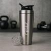 Giftana Personalized Gym Shaker Bottles 750ml, Brownie Brittle & Festive Greeting Card  Christmas Gift for Employees, Friends & Family, Personalized Secret Santa Gift Set for Men and Women- Sliver view 2